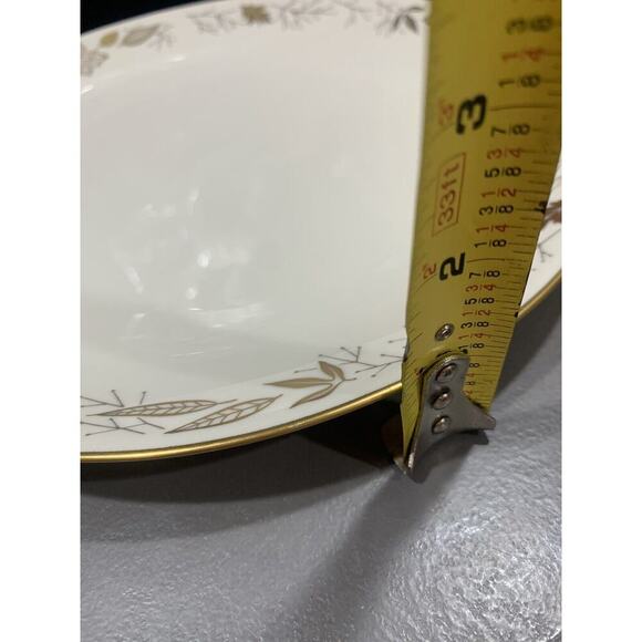 Franciscan China Gold Leaves Round 10.25” Dinner Plate 1950s Gladding McBean - Picture 4 of 6